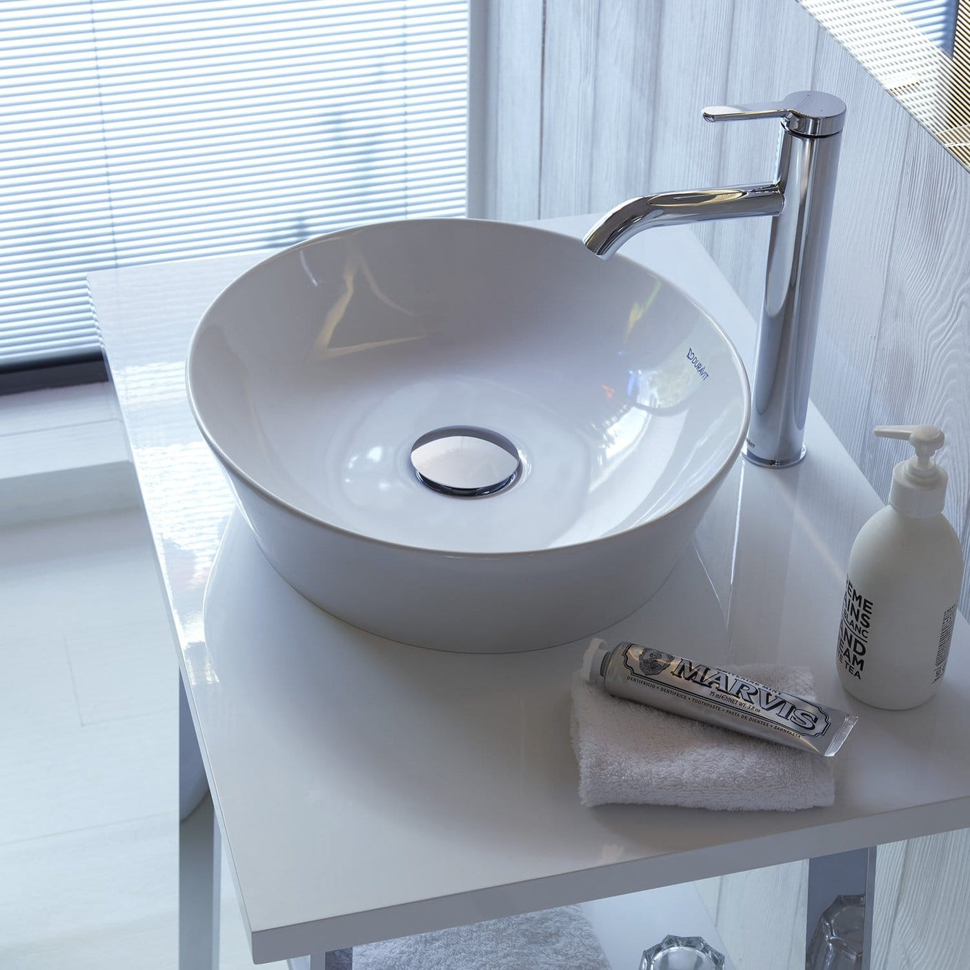 Duravit Lavoar baie Lavoar Duravit 2328430000 | Cape Cod, Rotund, 430mm, Montare Blat, Alb