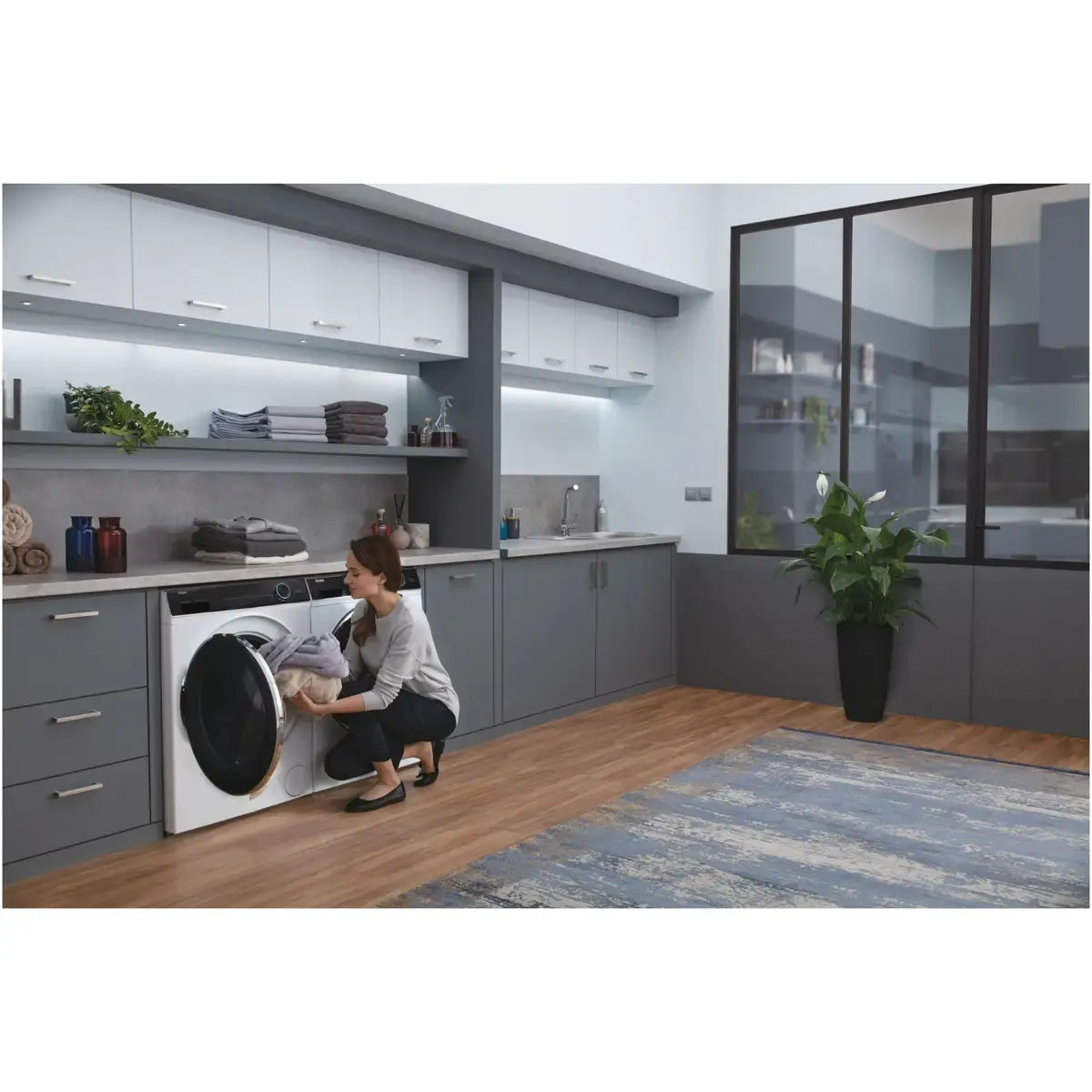 Haier Masina de spalat rufe Masina de spalat Haier HW80-B14979-S | 8kg, 1400rpm, A, Motor Direct Motion, Steam, 59.5x46x85cm