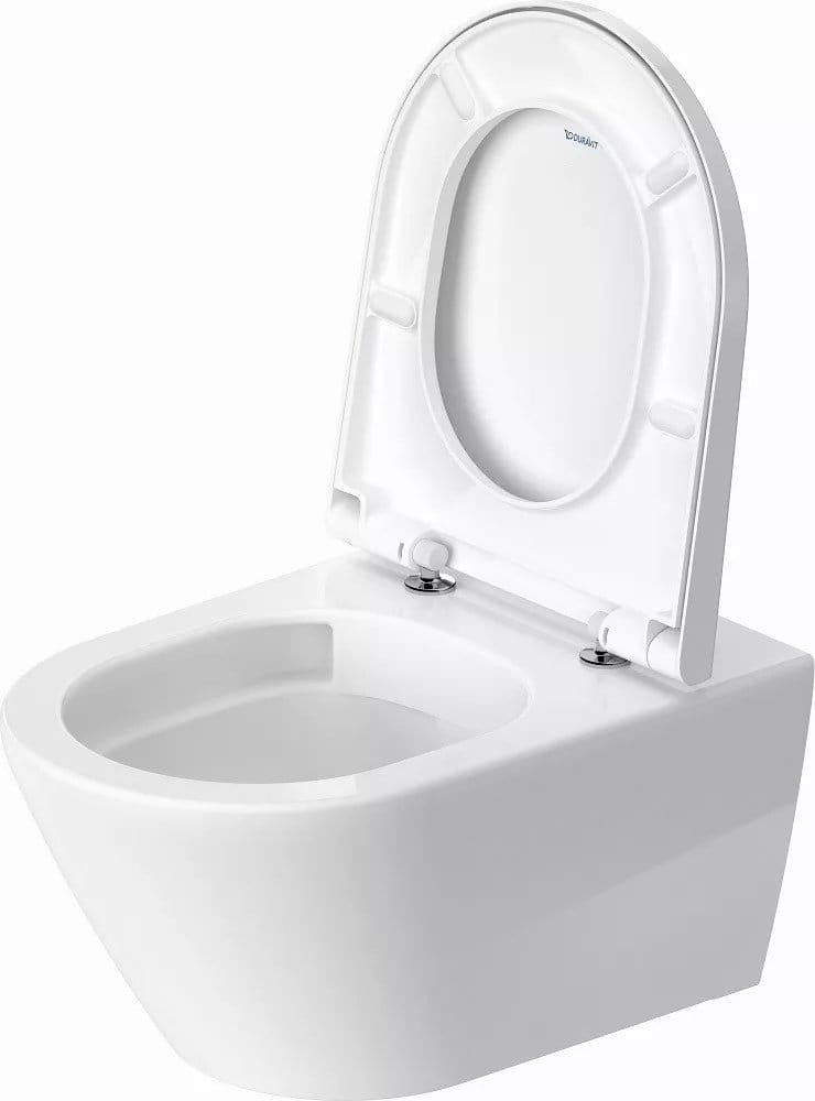 Duravit Vas wc Duravit, Toilet WM 540 mm D-Neo white, washdown, rimless, Durafix incl., suspendat, evacuare orizontala, fara capac (0021610000, 0021690000), alb