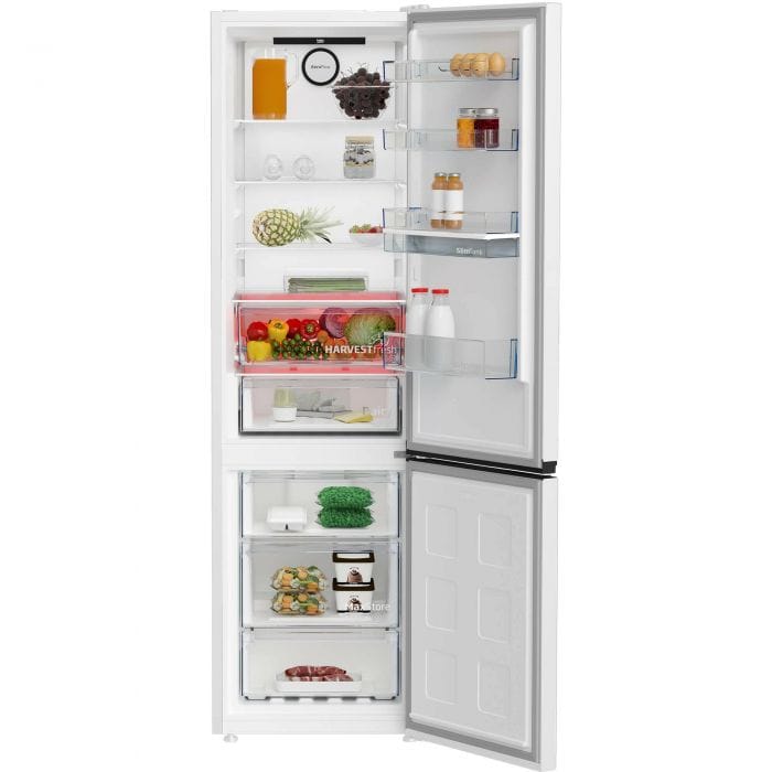 Beko Combina frigorifica Combina frigorifica Beko B3RCNA404HDW | 355L, No Frost, HarvestFresh, A+ Clasa E, 59.5x66.3x203.5cm