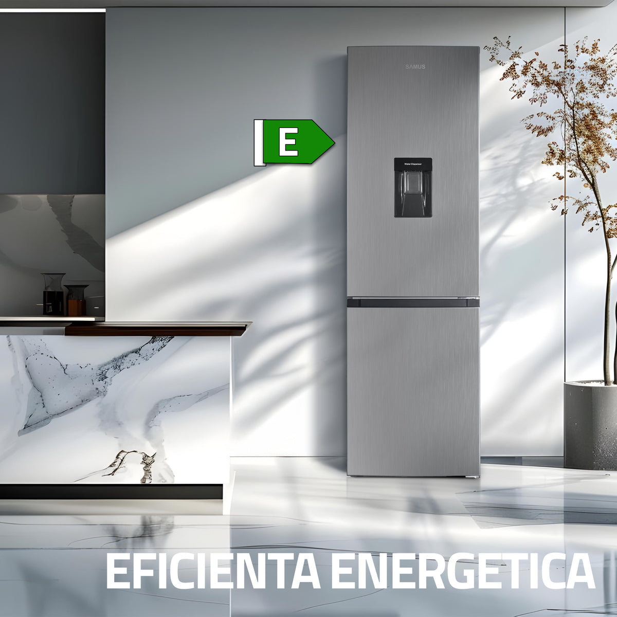 Combină Frigorifică Samus SCX357NFDE | 251L, No Frost - Etichetă energetică