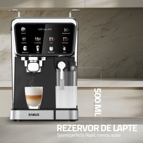 Espressor Automat Samus CAFE LUXE 20 K | 20 Bar, 1.8L, Cappuccino