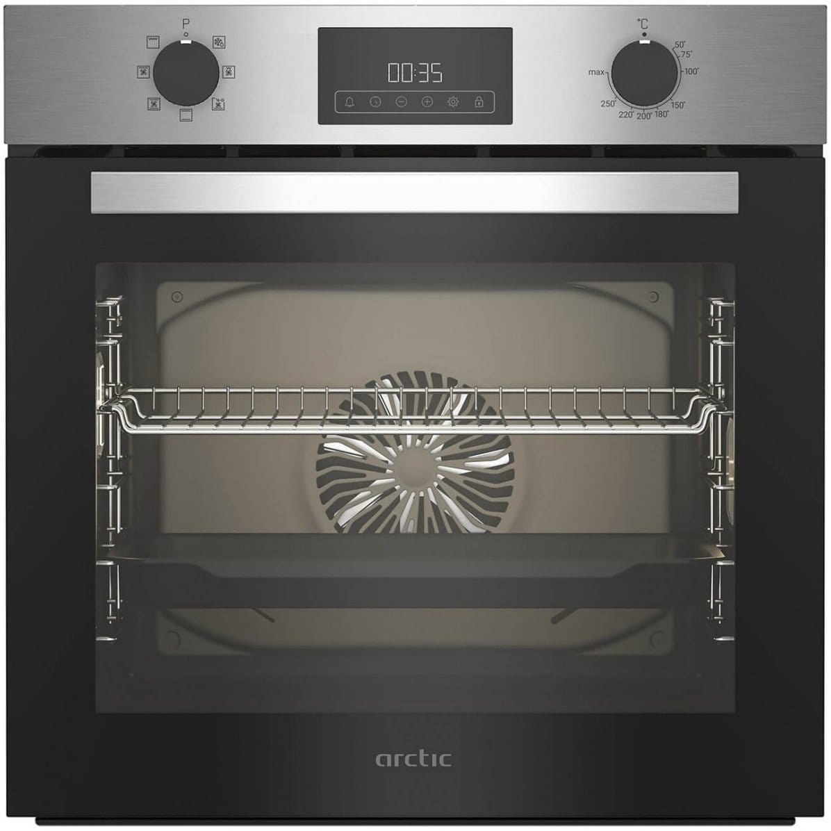 Arctic Cuptor incorporabil Cuptor Electric Arctic ARVIE1130XM | 71L, Clasa A, 6 Functii, Timer, Touch Control, Inox, 59.4x56.7x59.5cm