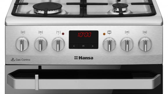 Hansa Aragaz Aragaz Hansa FCMX5825092 | 50cm, 4 arzatoare, cuptor electric 65L, clasa A, inox, 50x60x85cm