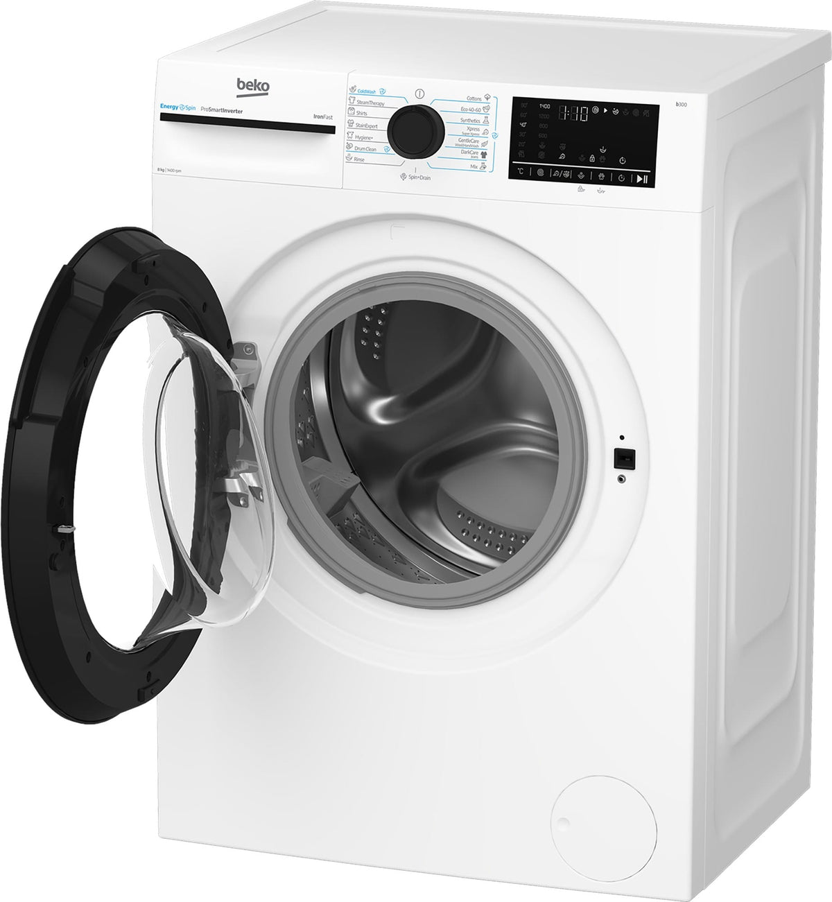 Beko Masina de spalat rufe Masina de spalat rufe Beko BM3WFUS48415WBEE | 8kg, Clasa A, 1400rmp, Motor ProSmartInverter