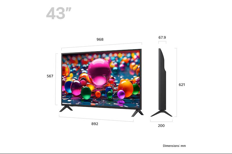 Televizor LG 43UA75006LA | 108 cm, 4K UHD, Smart webOS, HDR