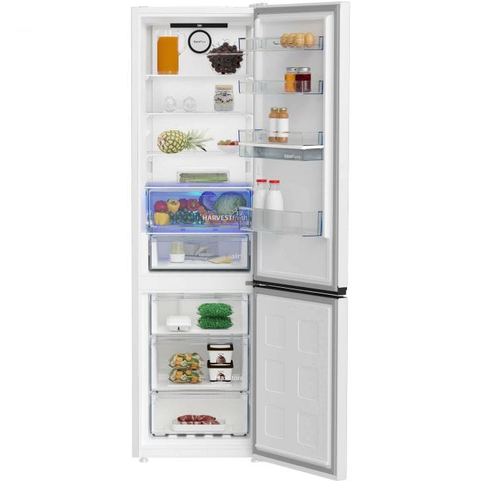Beko Combina frigorifica Combina frigorifica Beko B3RCNA404HDW | 355L, No Frost, HarvestFresh, A+ Clasa E, 59.5x66.3x203.5cm