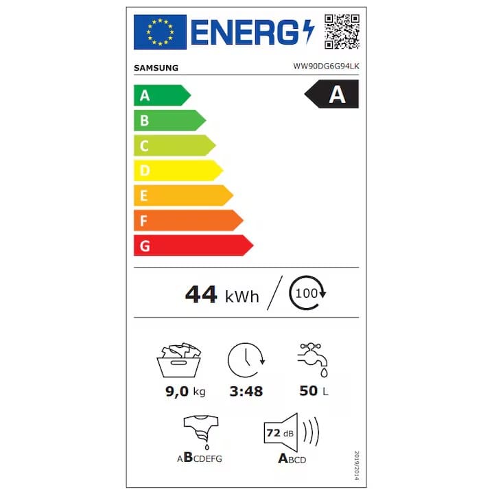 Samsung Masina de spalat rufe Masina de spalat rufe Samsung WW90DG6G94LKU4 | 9kg, Clasa A, 1400rpm, AI Control