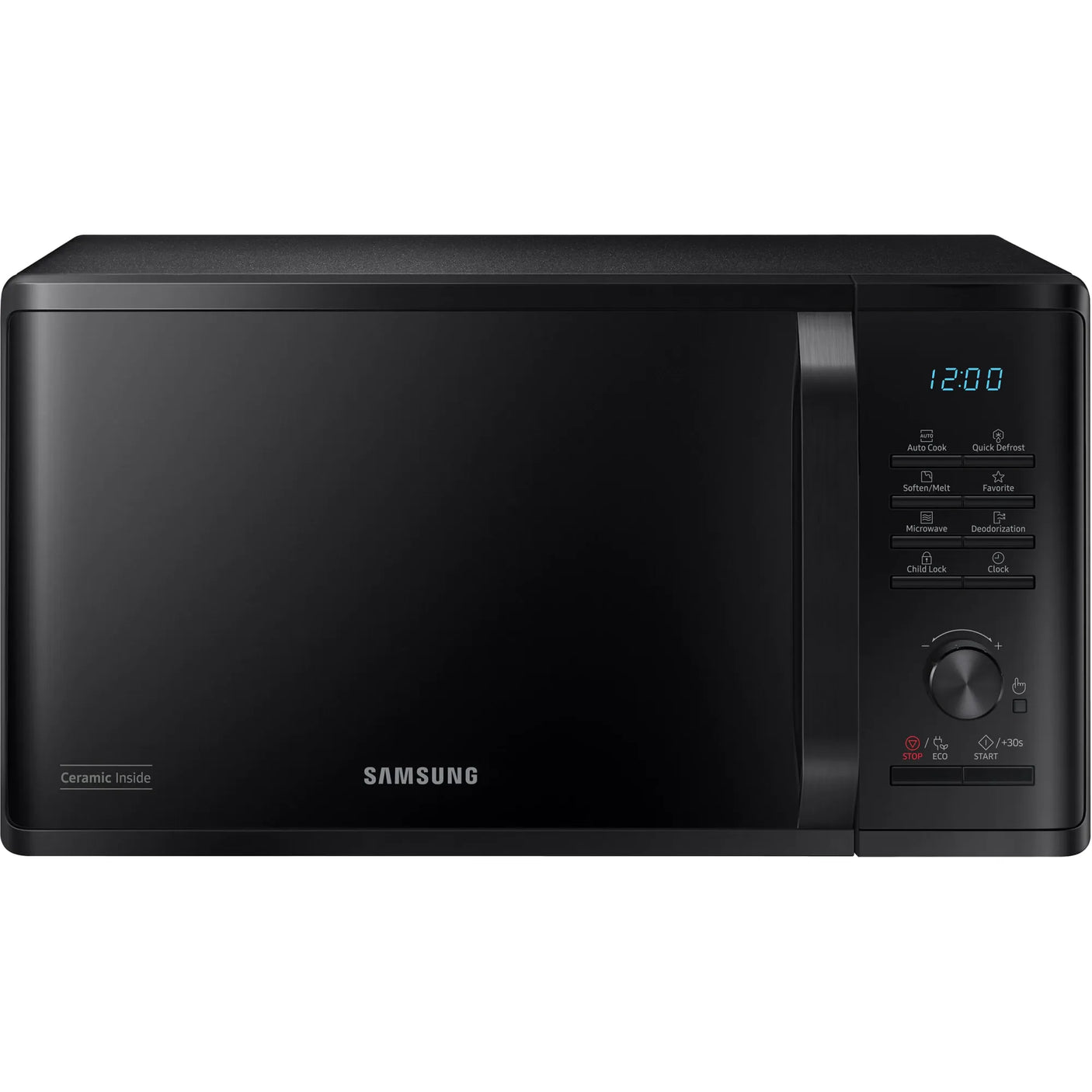 Samsung Cuptor cu microunde Samsung Solo, 23 L, 800W, Quick Defrost, interior ceramic, afisaj LED, Negru
