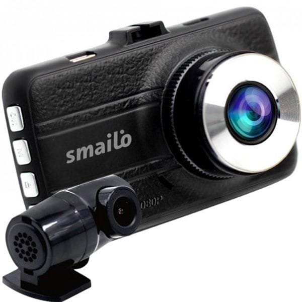 PC-Doc.ro Camera auto Camera Auto Duala Smailo DoubleX | 2304x1296, Spate 1080p, 150°, 3", Negru