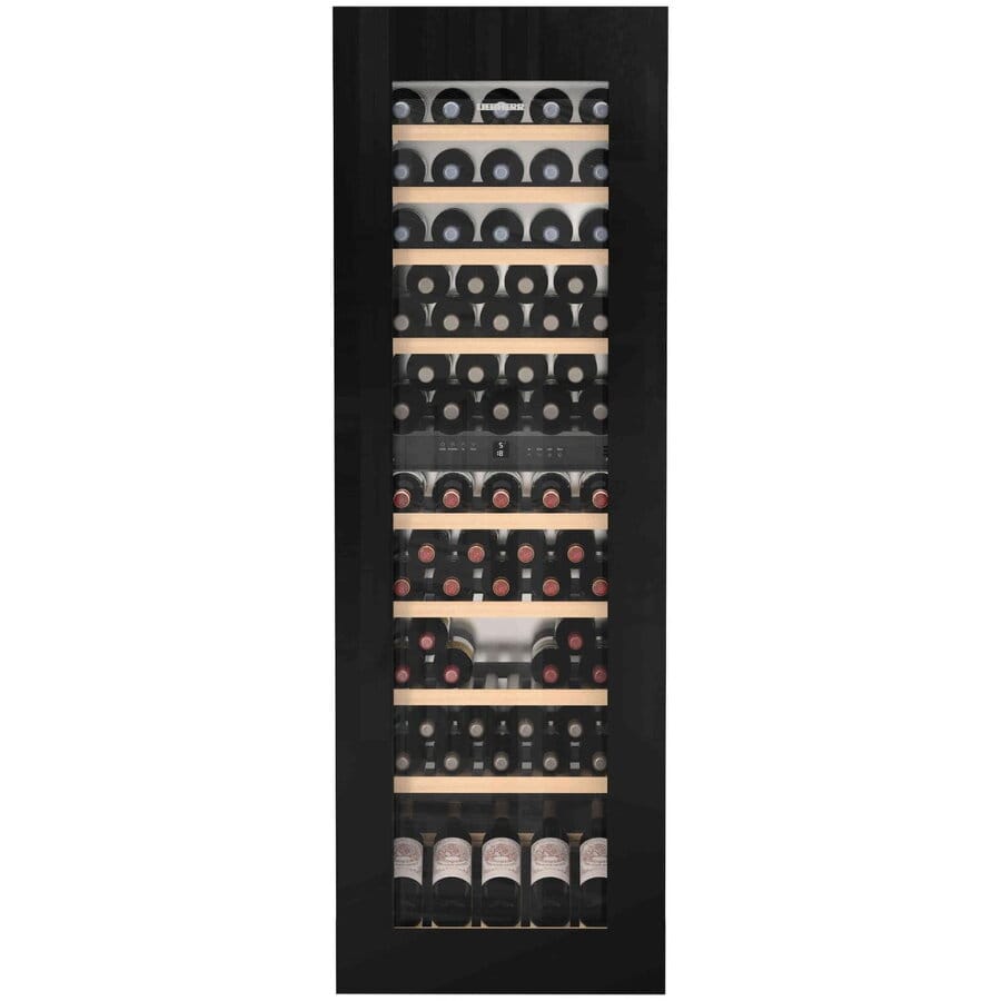 Liebherr Vitrina pentru vin incorporabila, Gama Vinidor, Clasa eficienta energetica A, Clasa climatica SN-ST, Tip control - Display LCD cu afisaj digital al temperaturii, Pozitionare comenzi - in interior, Capacitate neta totala - 271 l, Consum energie/24h - 0,450