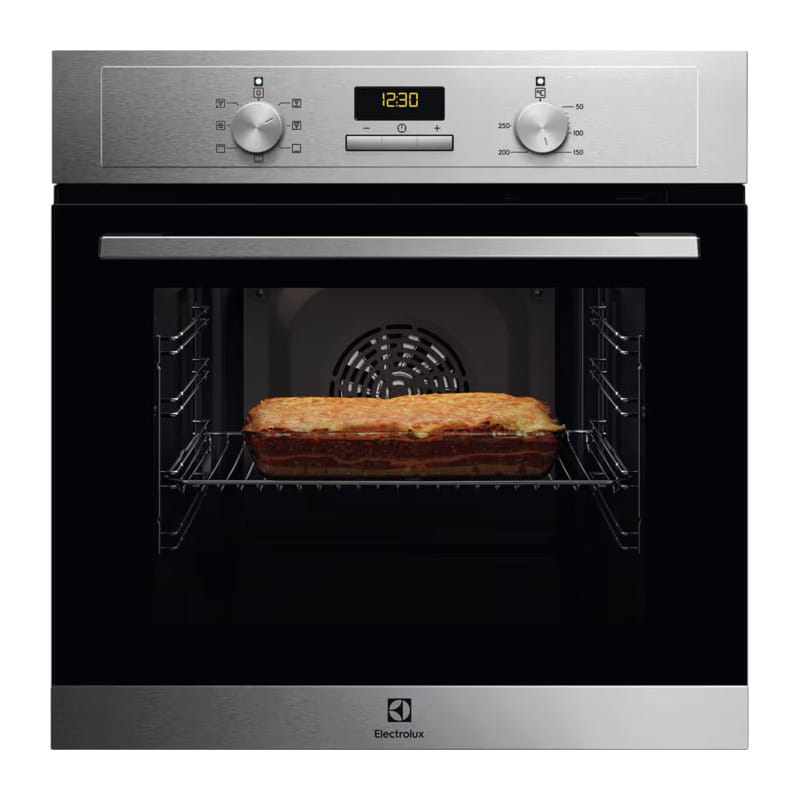 Electrolux Cuptor incorporabil Electrolux, Electric, 65 l, Autocuratare pirolitica, Grill, Timer electronic, Afisaj LED, Clasa A+, Inox