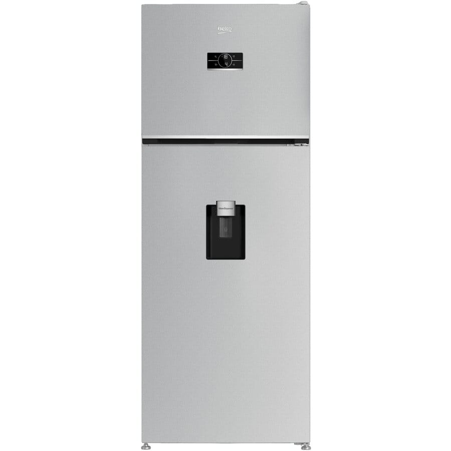Beko Frigider Frigider Beko B5RDNE504LDM | 477L, Clasa E, NoFrost, Dozator Apa, Glossy Grey, 70x74.6x186.5cm