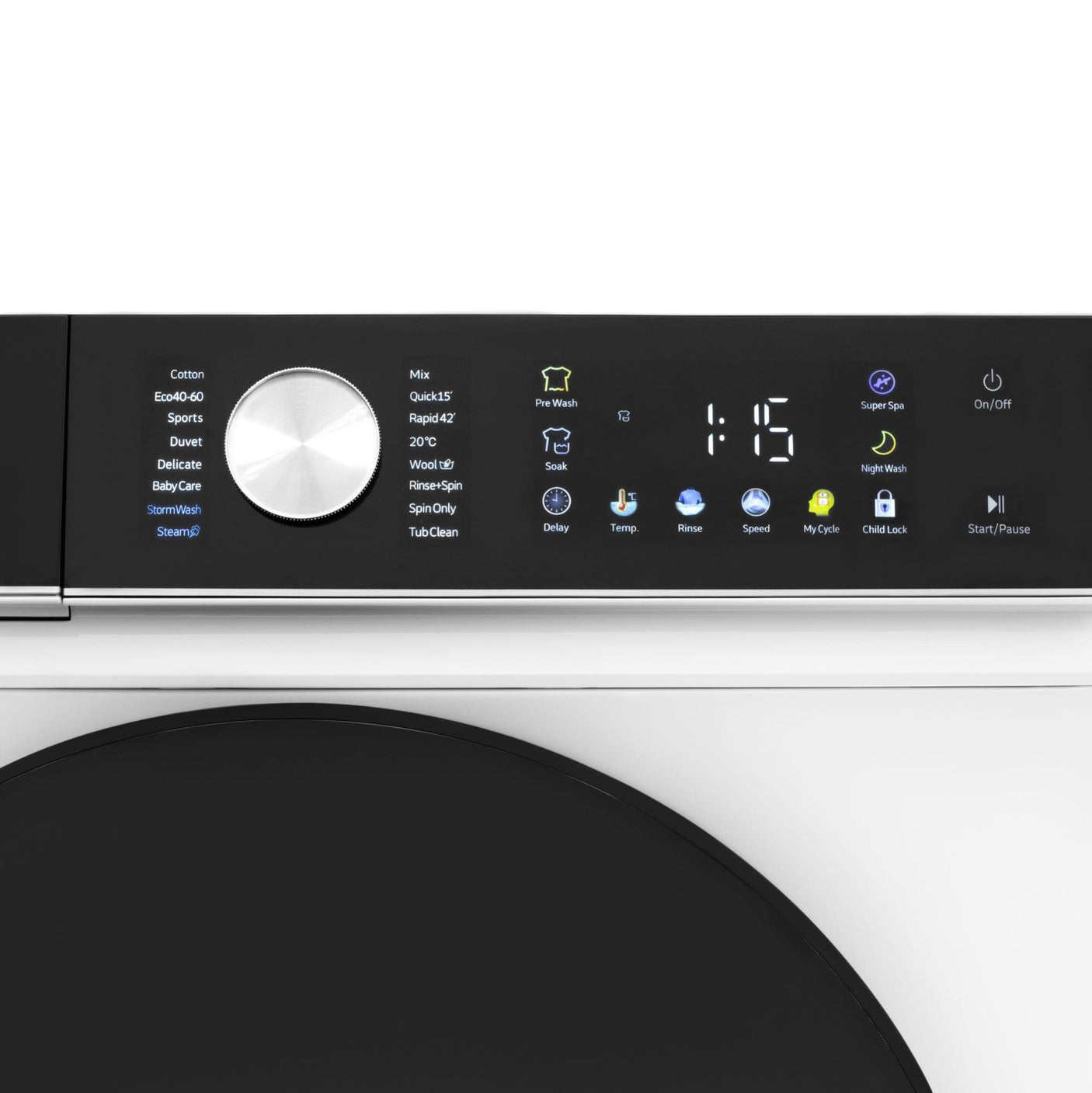 Daewoo Masina de spalat rufe Masina de spalat rufe Daewoo DWD-CS1014 | 10kg, Inverter, 1400 RPM, Clasa A -30%