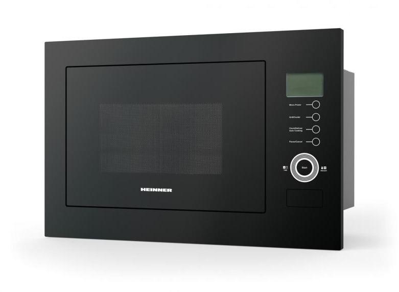 Cuptor Microunde Incorporabil Heinner HMW-25BIGBK | 25L, 900W, Grill 1000W, Touch, Display LCD