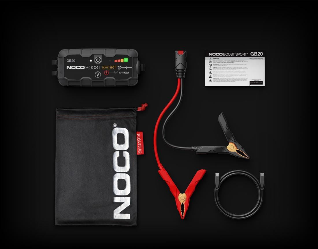 PC-Doc.ro Jump starter Jump Starter Auto Noco Genius GB20 A0061625 | 12V, 400A, 4L Benzina, 2L Diesel, Powerbank USB