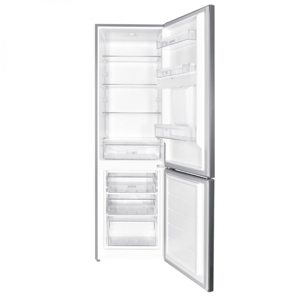 Combina Frigorifica Samus SCX344ED, 260 l, Termostat Reglabil, Clasa energetica E, 3 sertare la congelator, H 180 cm, Inox/Argintiu