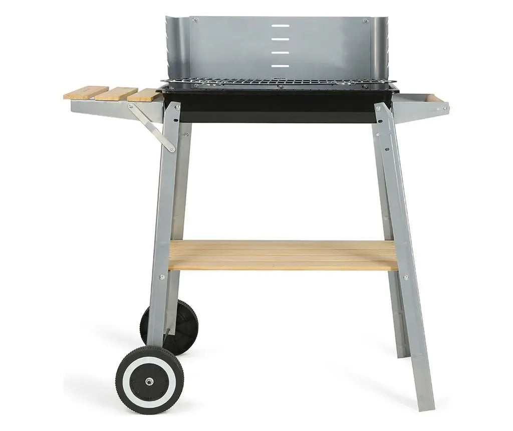 PC-Doc.ro Grill electric Gratar cu Carbuni Livoo DOC244 | 48x28cm, Otel Vopsit, Reglare Inaltime, Roti