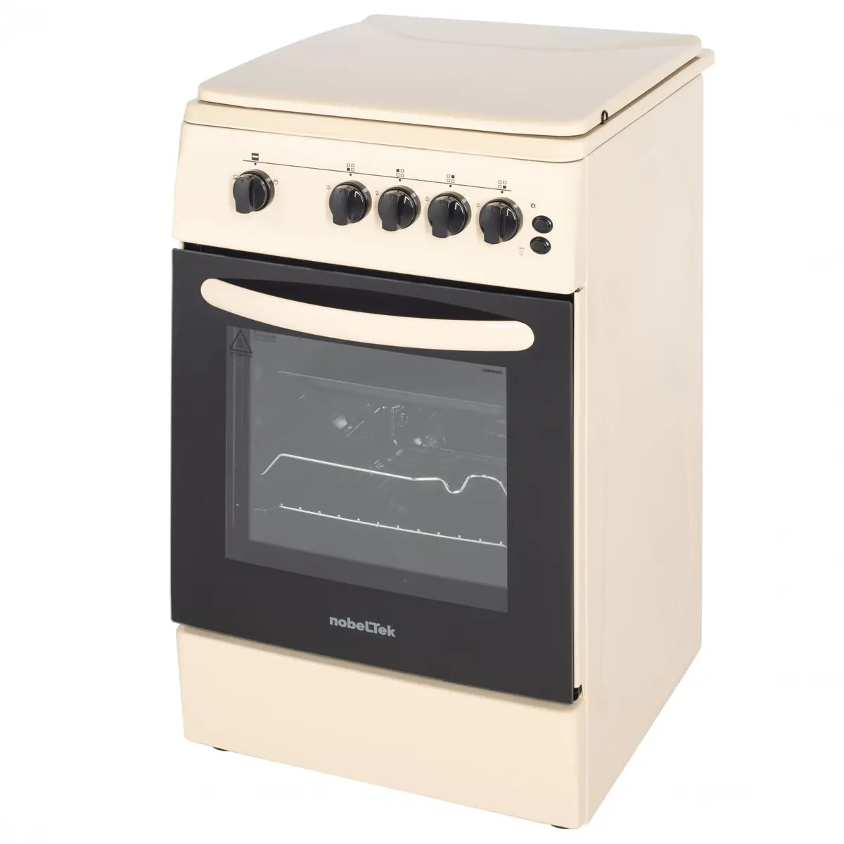 Nobeltek Aragaz Aragaz Nobeltek NLT 5603B/G1 | 50x60 cm, Gaz, Grill, Rotisor, Bej, 50x54x87cm