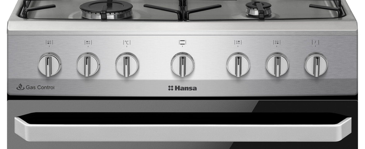 Hansa Aragaz Aragaz Hansa FCMX6810092 | 60cm, 4 Arzatoare, Cuptor Electric 62L, Clasa A, 60x60x85cm
