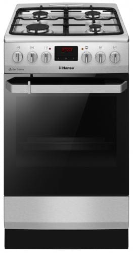 Hansa Aragaz Aragaz Hansa FCMX5825092 | 50cm, 4 arzatoare, cuptor electric 65L, clasa A, inox, 50x60x85cm