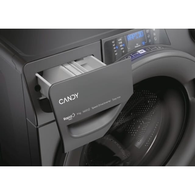 Candy Masina de spalat rufe Masina de spalat rufe Candy RP696BWMRR/1-S | 9kg, 1600RPM, Wi-Fi, Clasa A, Antracit, 60x54x85cm