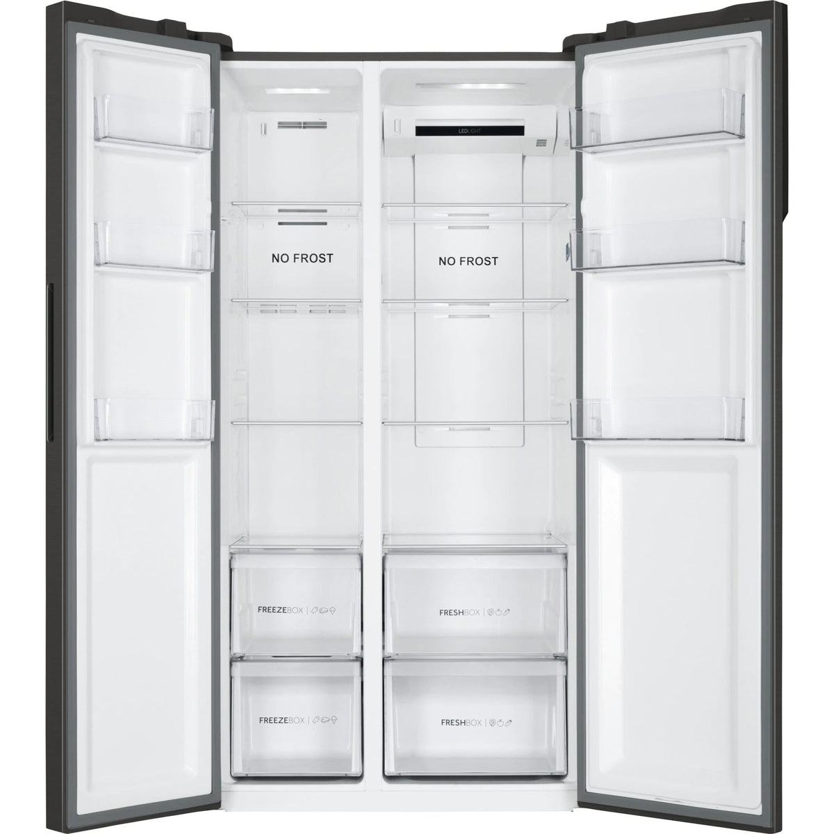 Haier Side by side Frigider Side by Side Haier HSR3918ENPB | 528 L, Total No Frost, Clasa E, Inverter