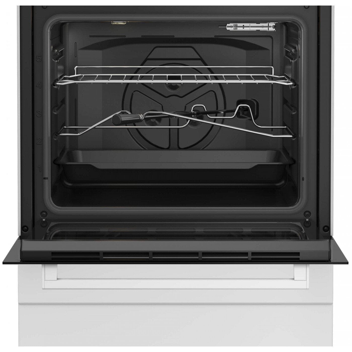 Beko Aragaz Aragaz Beko FBST62110DW | 4 Arzatoare, Grill Electric, Cuptor Electric, Rotisor, 60x60x85cm