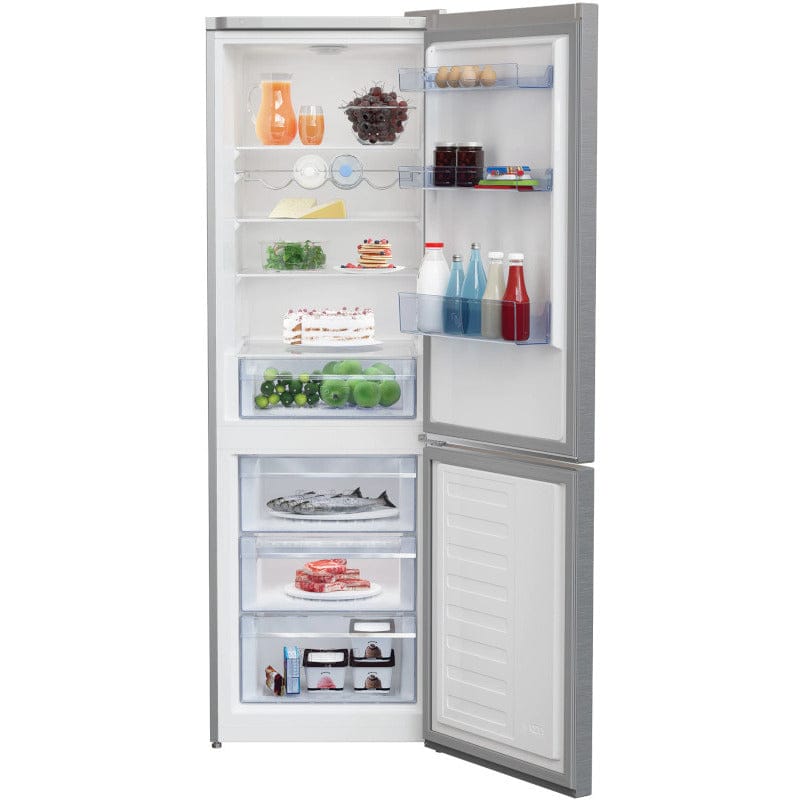 Beko Combina frigorifica Combina frigorifica Beko RCSA366K40XBN | 348L, Clasa E, LED, Metal Look, 59.5x67x185.2cm