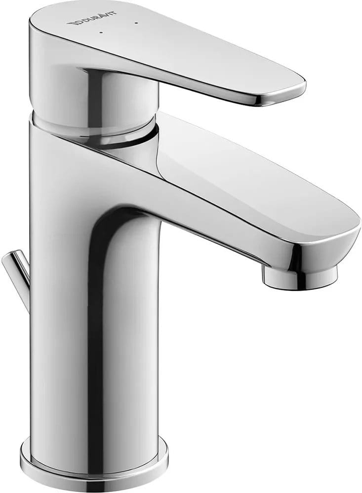 Duravit Baterie lavoar Duravit, B.1 Single lev.basin mixer S w.PR, monocomanda, marime S, cartus ceramic, set evacuare cu tija, crom