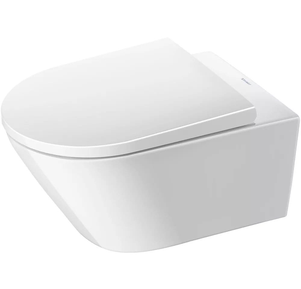 Duravit Vas wc Duravit, Toilet WM 540 mm D-Neo white, washdown, rimless, Durafix incl., suspendat, evacuare orizontala, fara capac (0021610000, 0021690000), alb