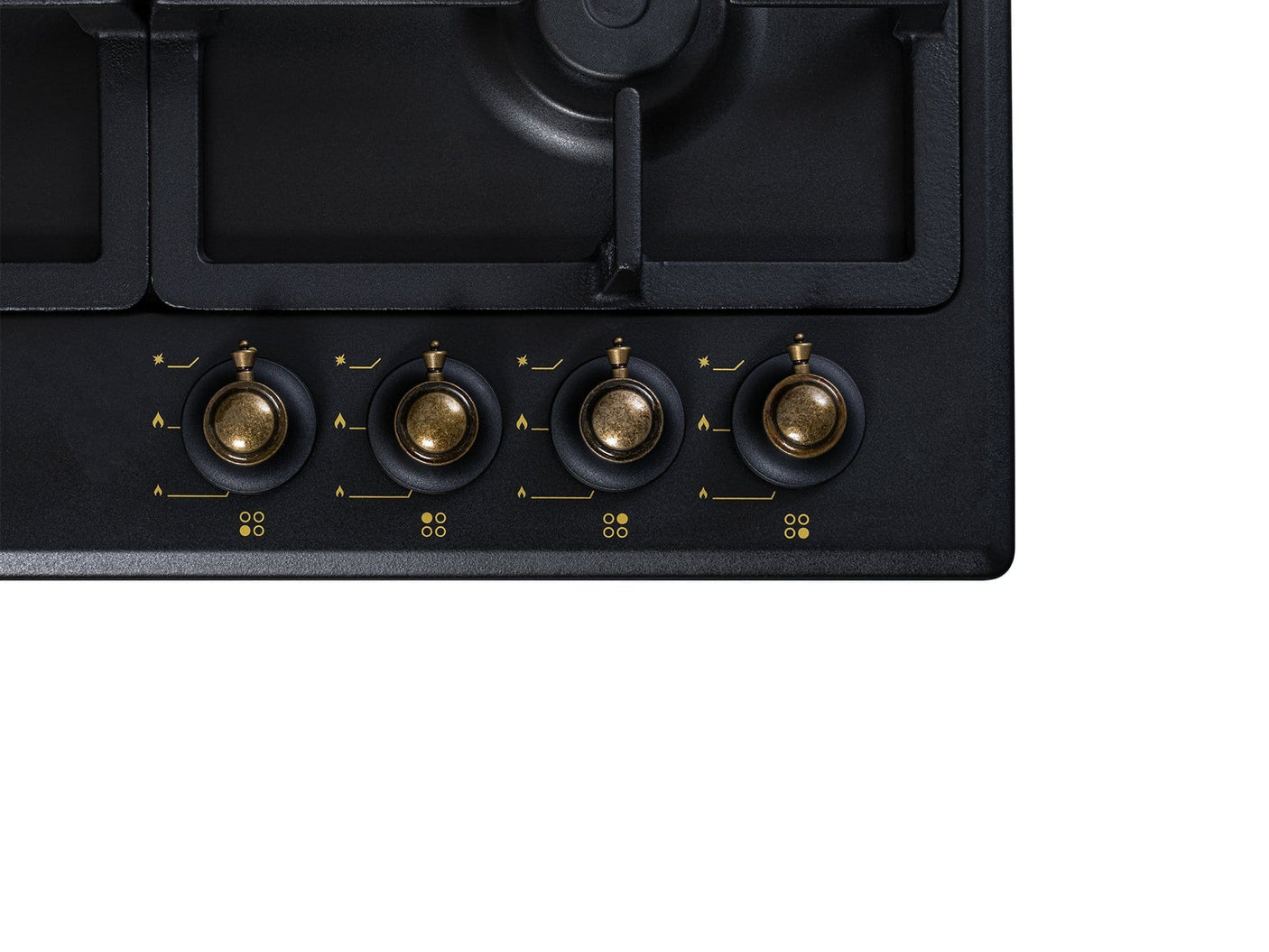 NobeLTek BI Plita pe gaz Plita pe Gaz NobeLTek BI NHBG-9744RANT | Aprindere Buton, Gratare Fonta, Design Rustic, Antracit