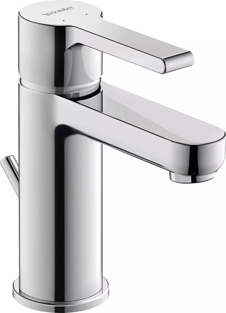 Duravit Baterie lavoar Duravit, B.2 Single lev.basin mixer S w.PR, monocomanda, marime S, cartus ceramic, set evacuare cu tija, crom