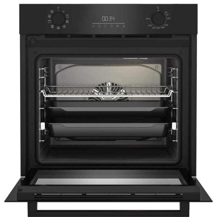 Beko Pachet built in Pachet Built In Beko BBSM17330BCS | Cuptor Electric A+, Plita Gaz, Wok, Negru