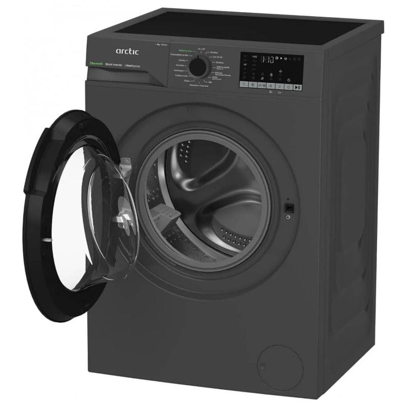 ARCTIC Masina de spalat rufe Masina de spalat rufe Arctic APLM2WFSU29412A | 9kg, 1400rpm, Clasa A, Motor Inverter, ExtraSteam, Antracit, 60x54.6x84.5cm