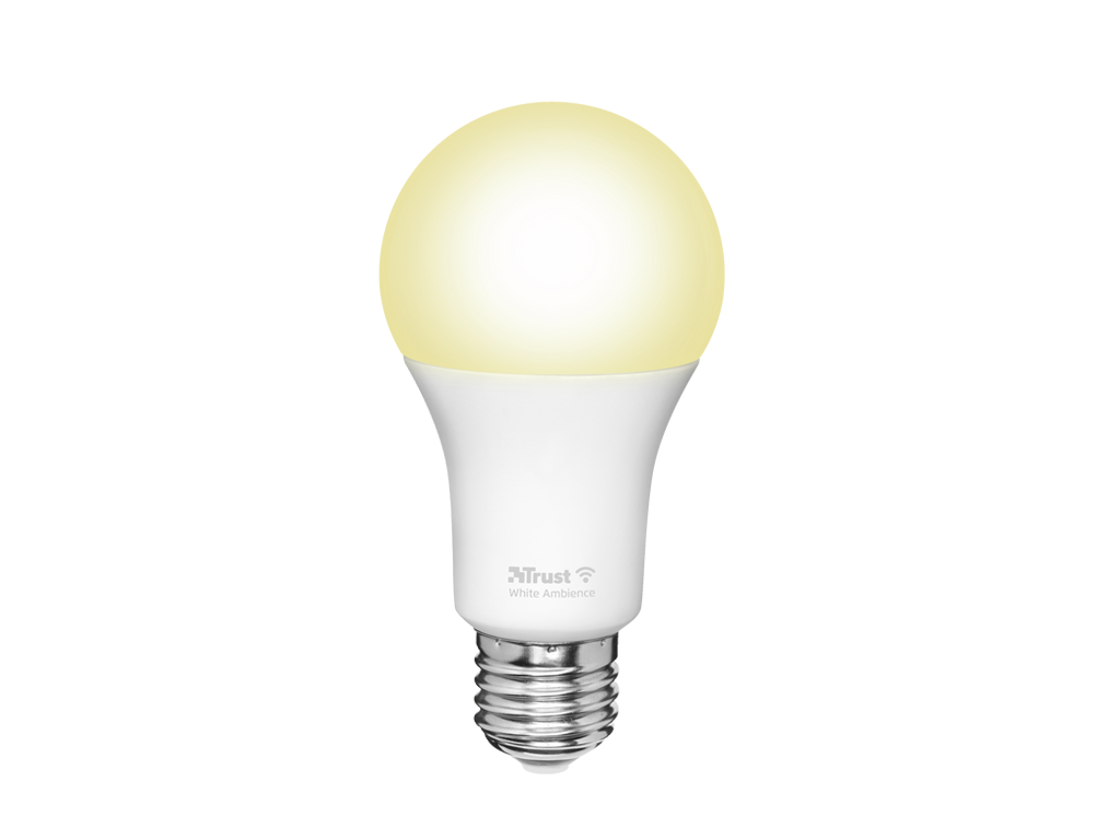 Pachet 2 becuri Trust LED CCT WiFi, E27 luminozitate 806 lm, clasa energetica A+