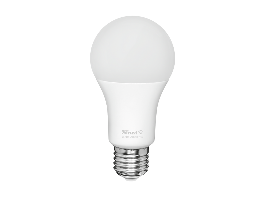 Pachet 2 becuri Trust LED CCT WiFi, E27 luminozitate 806 lm, clasa energetica A+