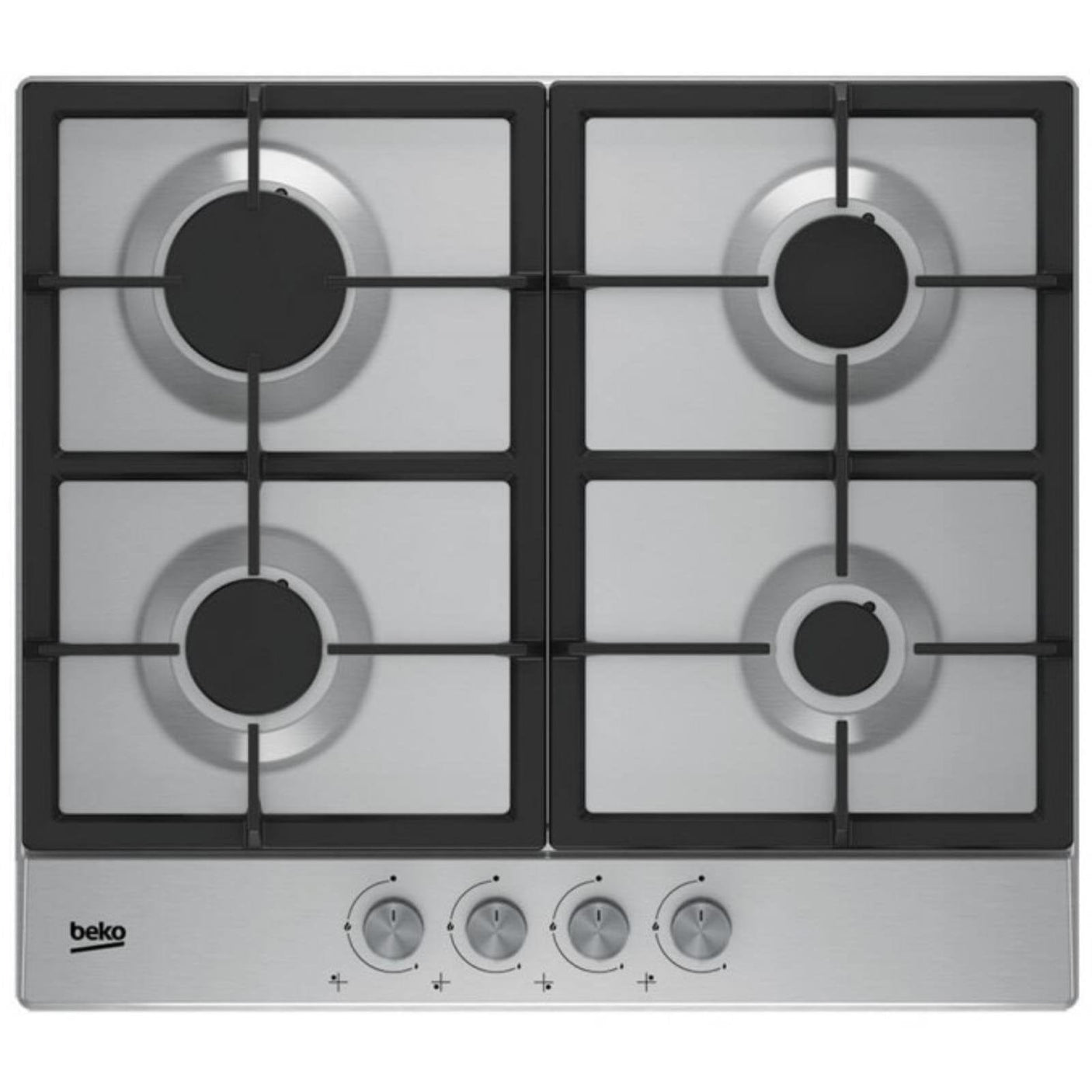 Beko Plita pe gaz Plita pe Gaz Beko HIAG64225SX | 60cm, 4 Arzatoare, Inox, Aprindere Integrata