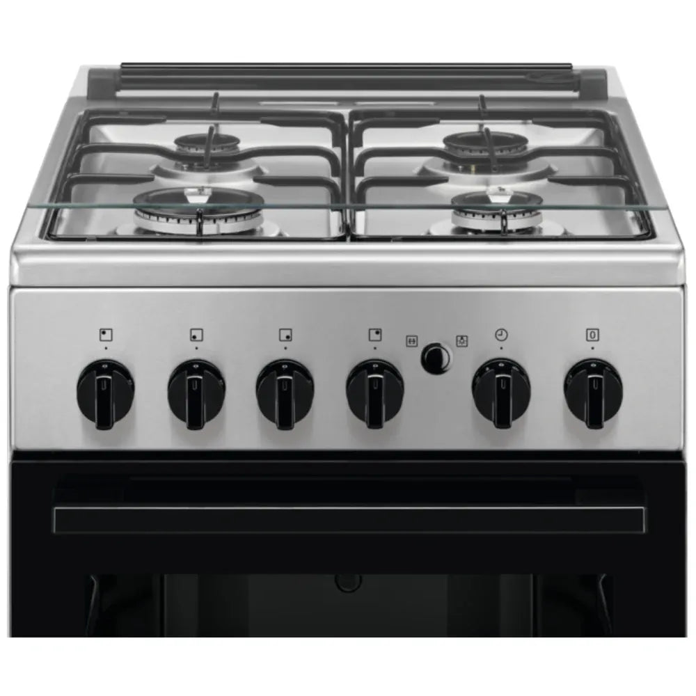 Electrolux Aragaz Aragaz Electrolux LKG500002X | 4 arzatoare, cuptor gaz 51L, grill, rotisor, 50x60x85.5cm
