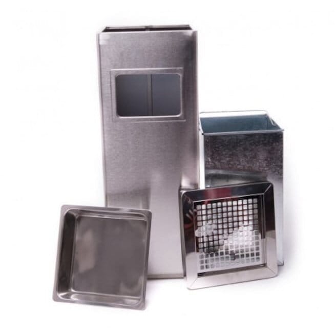 Limpio Cos gunoi Cos de Gunoi cu Scrumiera Limpio CS-02 | Inox