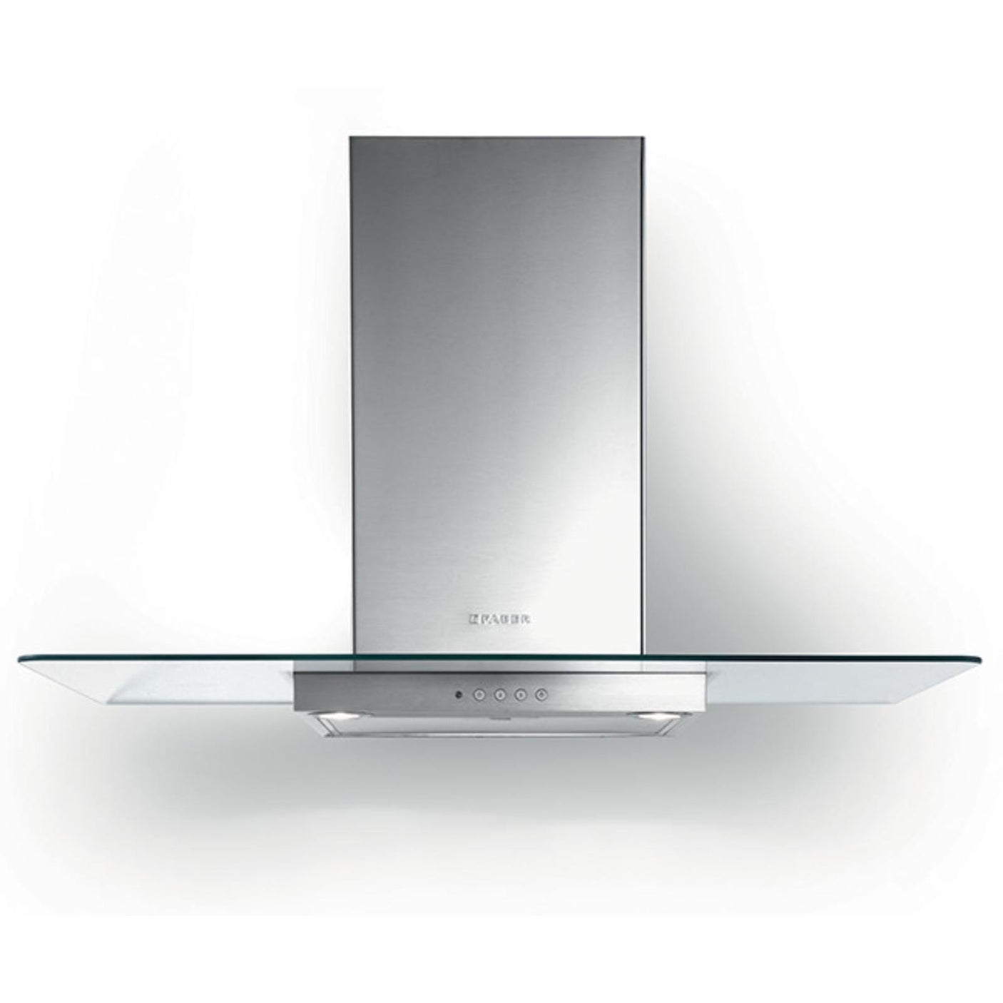 Faber B Hota decorativa, T, Faber, NICE LED SRM X/V A90, 90 cm, 420 m3h, 66 dB, 1 motor, filtru aluminiu, clasa C, butoane push, LED2, , Inox-Sticla, 325.0557.682
