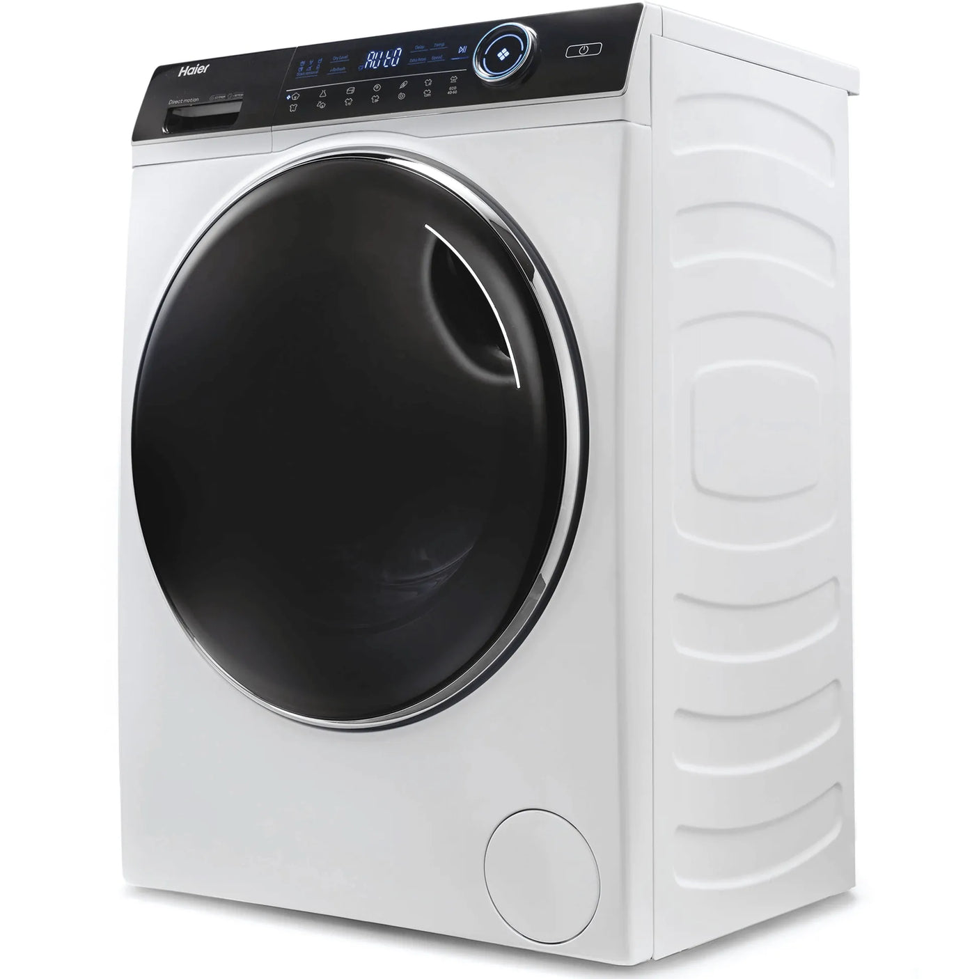 HAIER Masina de spalat cu uscator Haier, Motor Direct Motion, 12+8 kg, clasa A (spalare), 1400 rpm, iRefresh, ABT, Drum light, Dual Spray, Pillow Drum, display Led cu Touch control, Smart Detecting, alba - usa neagra