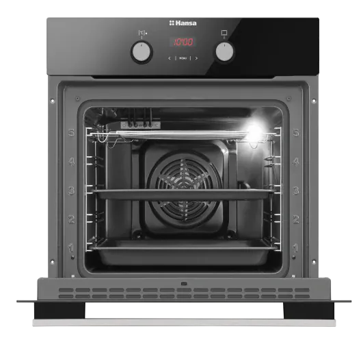 Hansa Cuptor incorporabil Cuptor Incorporabil Hansa BOES68465 | 65L, 8 Functii, Clasa A, Negru, 59.5x57.5x59.5cm