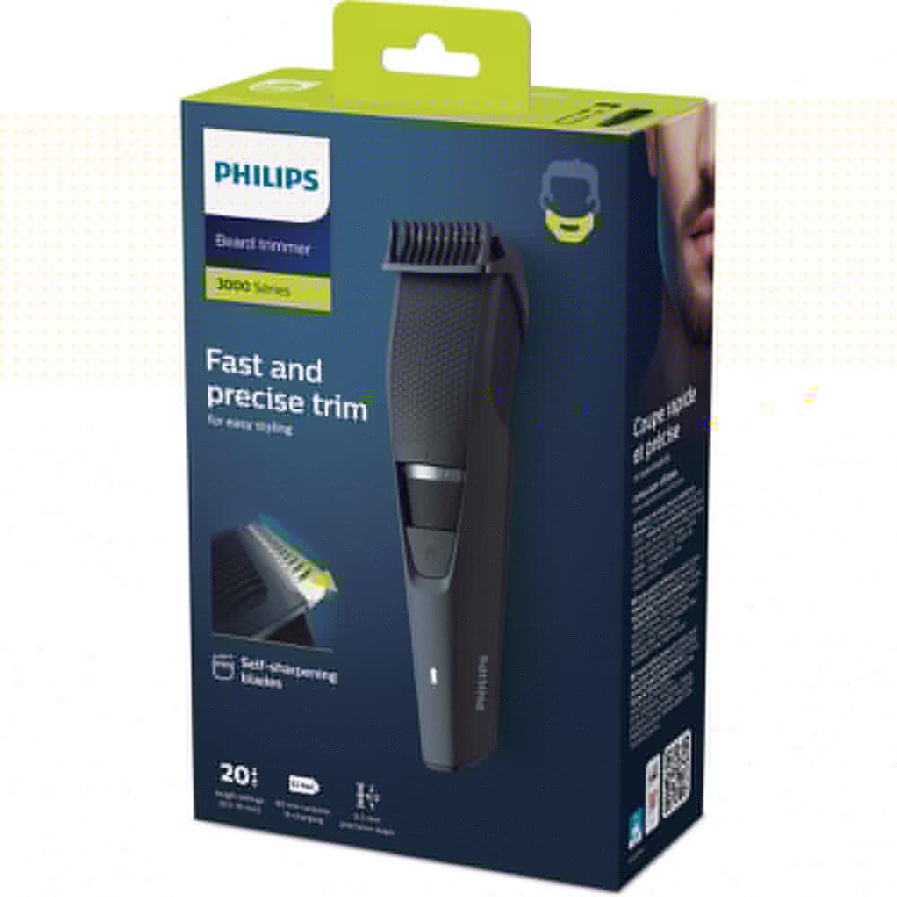 Philips Aparat de tuns barba PHILIPS Seria 3000 BT3233/15, acumulator, autonomie 1h, gri antracit