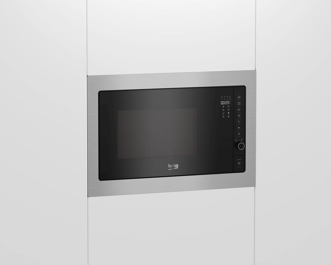 BEKO Cuptor cu microunde Beko, Putere 900 W, 25 L, Timer digital, Grill, Functie AutoCook, Functie dezghetare, Negru / Gri