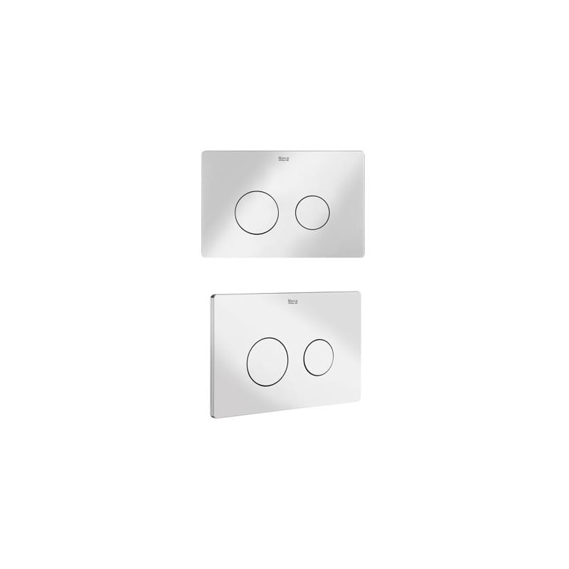 Roca Set 2 in 1 rezervor WC Roca, ECO FRAME SET K02 CHROME, cadru otel, incastrat, 1.13m, suporti perete, placa de actionare, crom