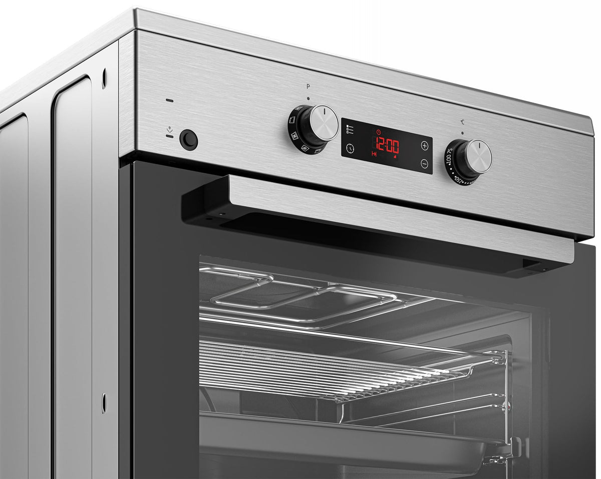 Beko Aragaz Aragaz Beko FSM69301SXT | Plita inductie, Cuptor electric 72L, 8 functii, 60cm, Inox