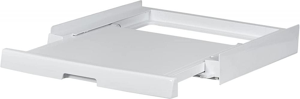 HAIER Kit suprapunere uscator si masina de spalat Haier, raft retractabil, adancime reglabila 47-62 cm, Alb