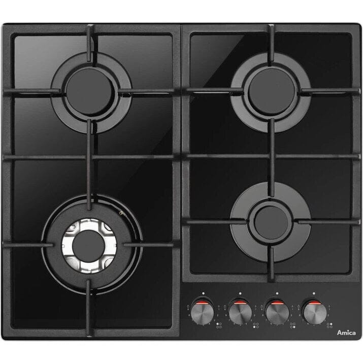 Hansa Plita pe gaz Plita pe gaz Hansa PGCD6101ApFB | 60cm, 4 arzatoare, WOK, gratare fonta, negru