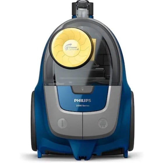Philips Aspirator Philips fara sac Seria 2000, PowerCyclone 4, 850w, filtru de aer Super Clean, perie multifunctionala, design compact si usor, 9m lungime, Albastru